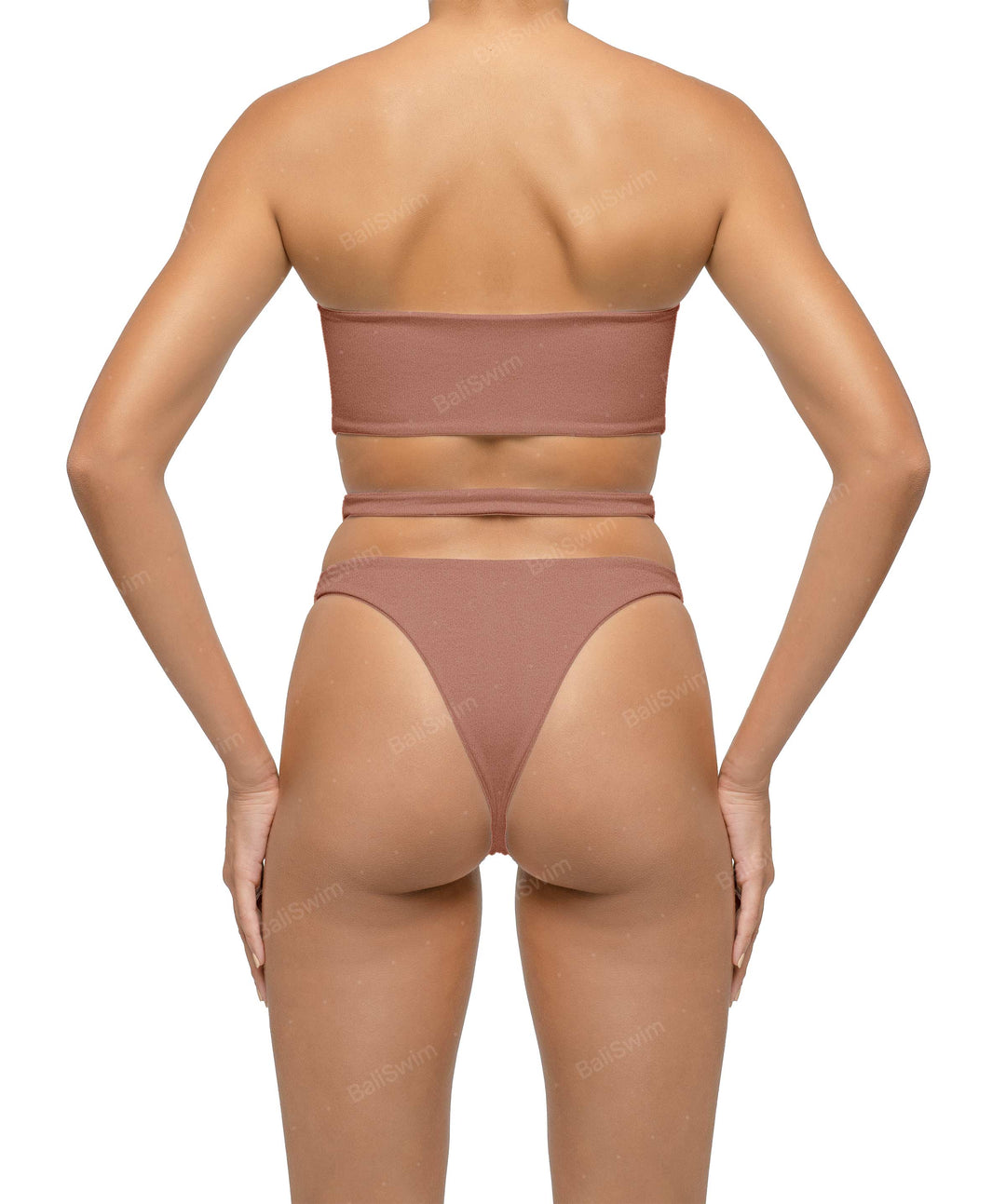 BSWS-T123 Bandeau Cut-out Bikini Top