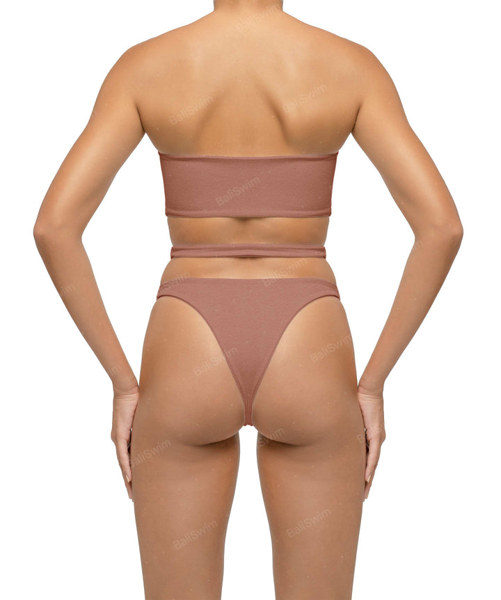 BSWS-T123 Bandeau Cut-out Bikini Top