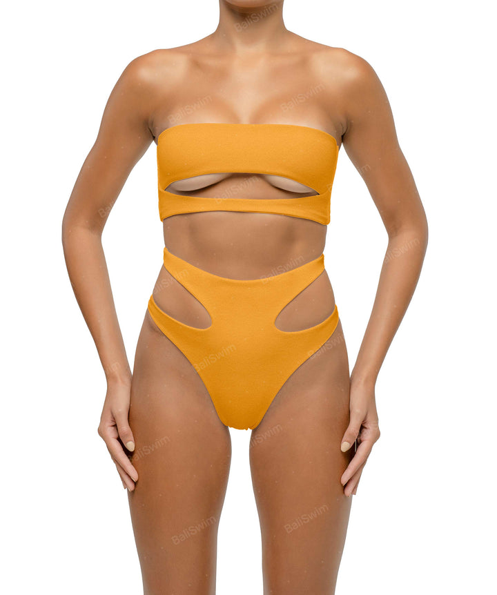 BSWS-B123 High Waisted Cut-out Bikini Bottom