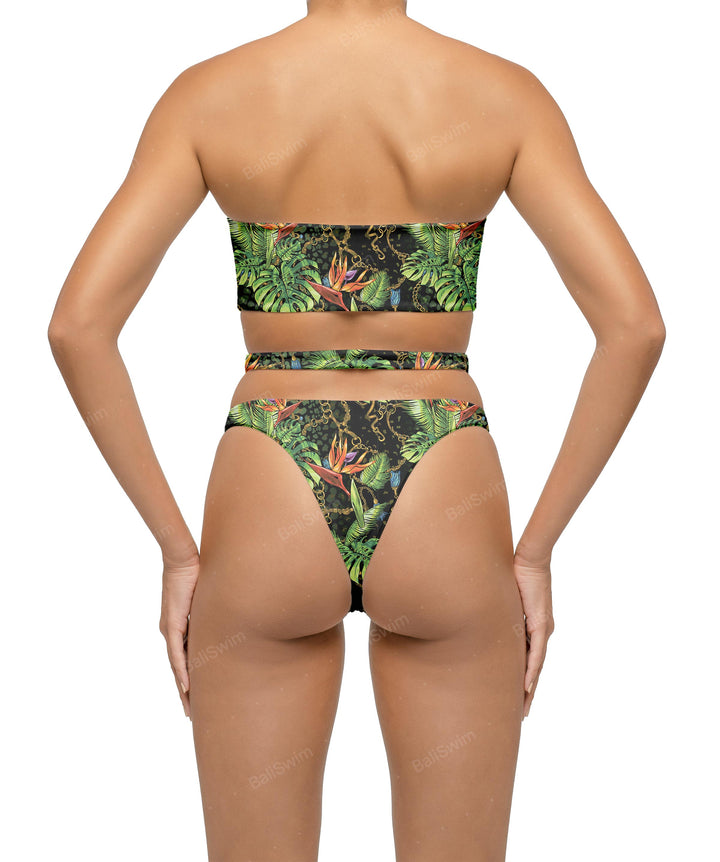 BSWS-T123 Bandeau Cut-out Bikini Top