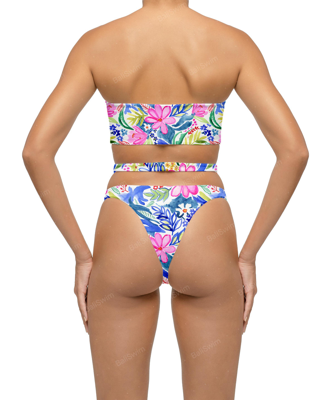 BSWS-T123 Bandeau Cut-out Bikini Top