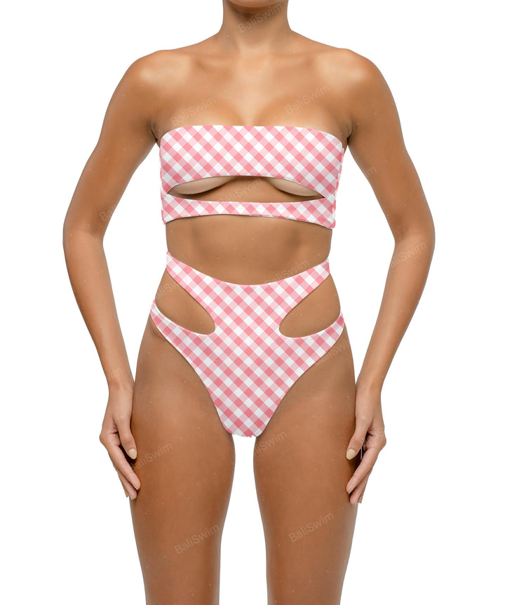BSWS-B123 High Waisted Cut-out Bikini Bottom