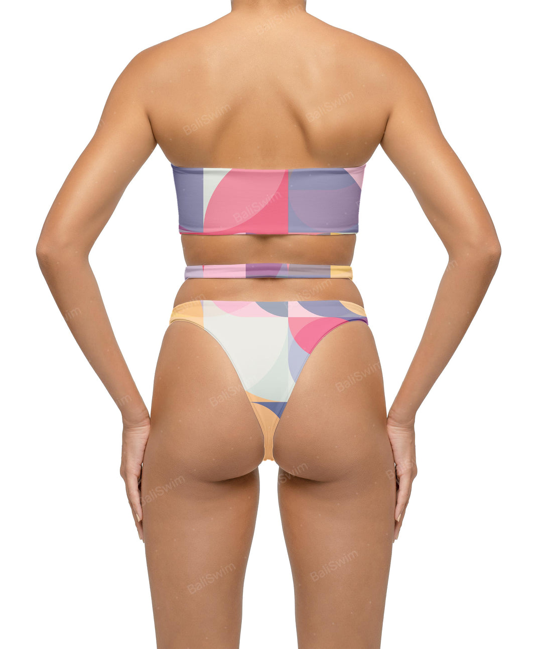 BSWS-T123 Bandeau Cut-out Bikini Top