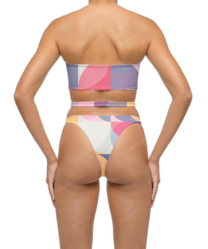 BSWS-T123 Bandeau Cut-out Bikini Top