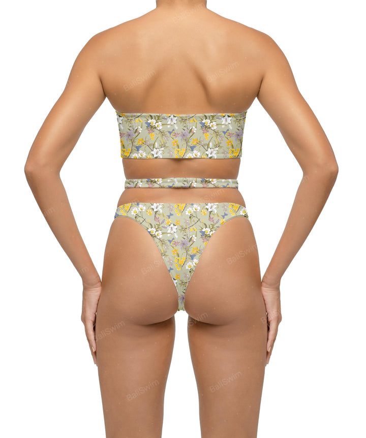 BSWS-B123 High Waisted Cut-out Bikini Bottom