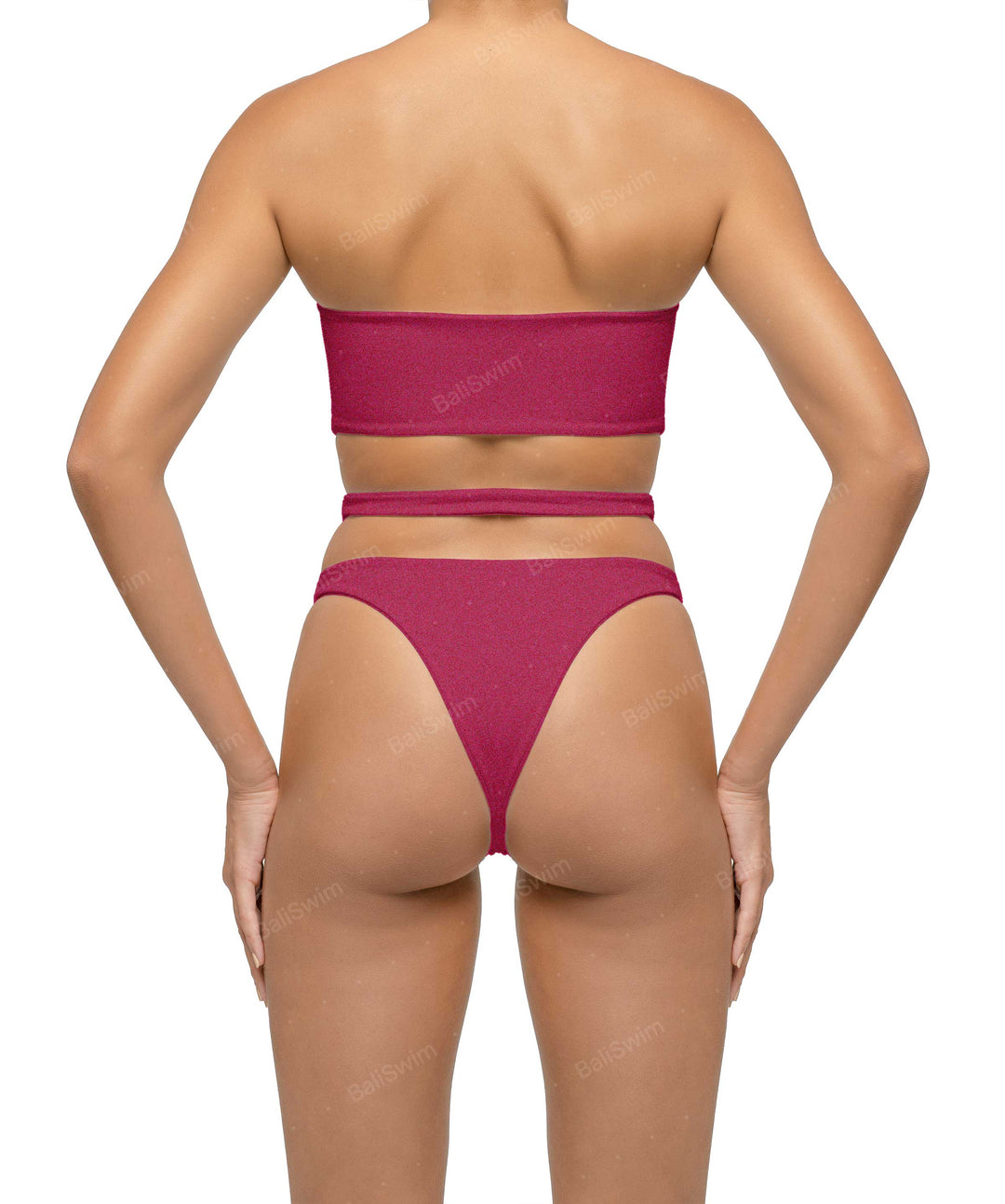 BSWS-B123 High Waisted Cut-out Bikini Bottom