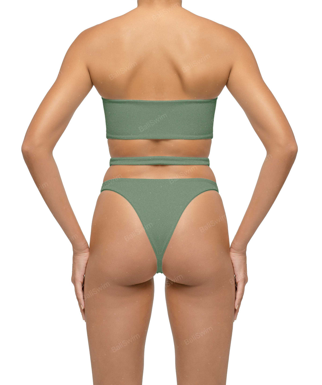 BSWS-B123 High Waisted Cut-out Bikini Bottom
