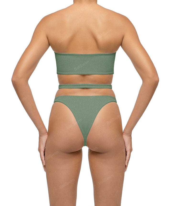 BSWS-B123 High Waisted Cut-out Bikini Bottom