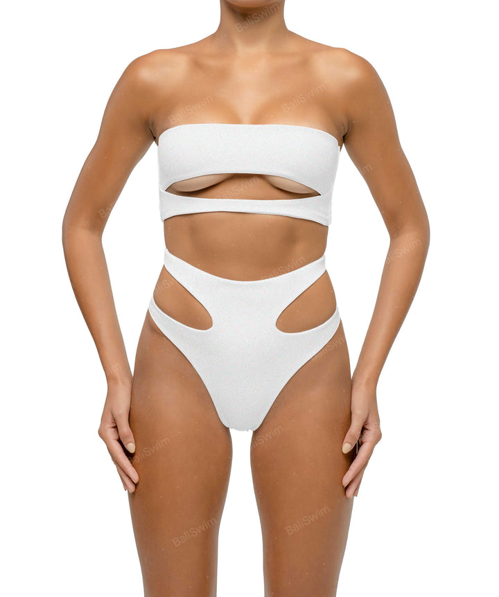 BSWS-B123 High Waisted Cut-out Bikini Bottom