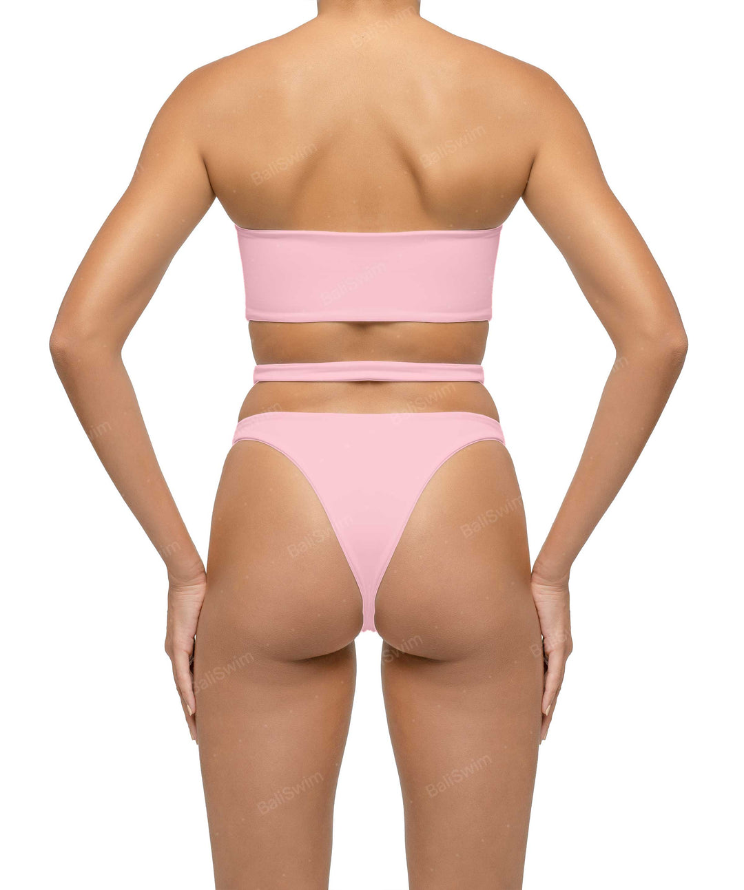 BSWS-T123 Bandeau Cut-out Bikini Top