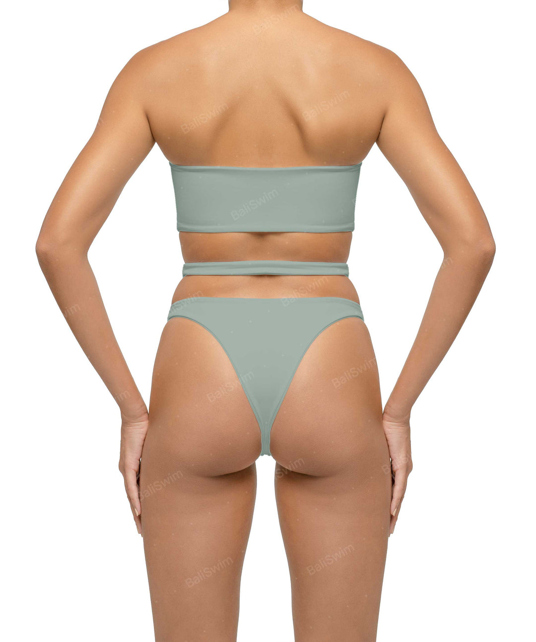 BSWS-B123 High Waisted Cut-out Bikini Bottom