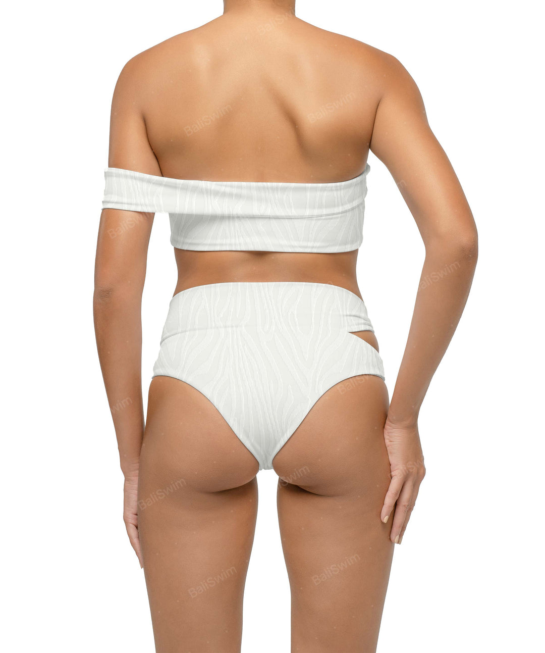 BSWS-T125 Asymetrical Off the Shoulder Bikini Top