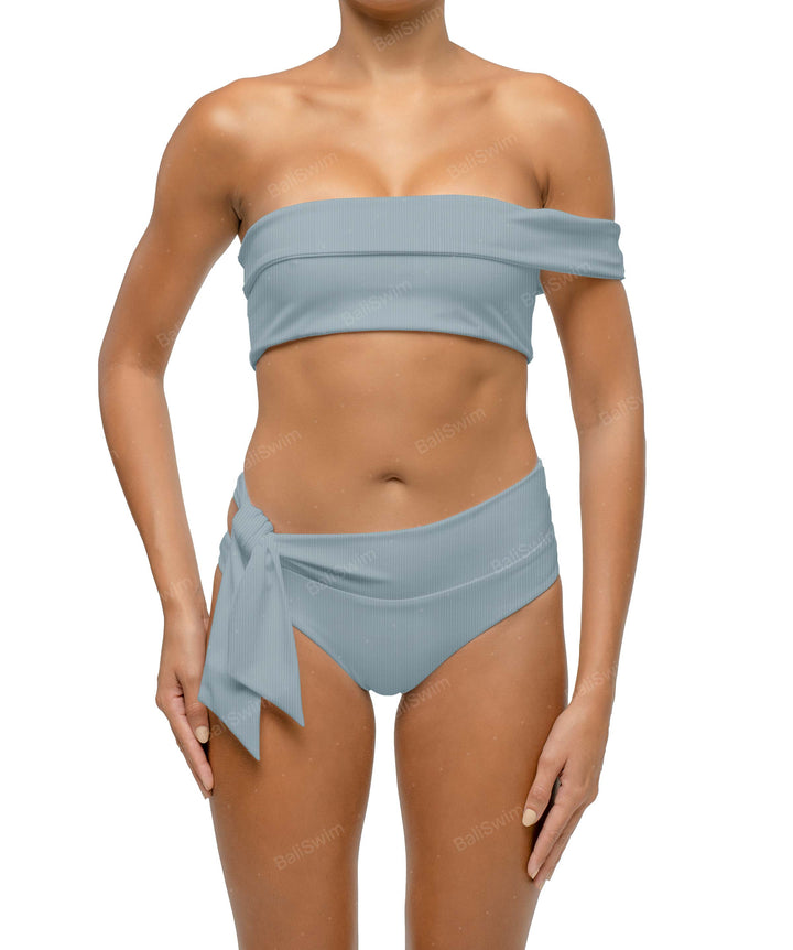 BSWS-T125 Asymetrical Off the Shoulder Bikini Top