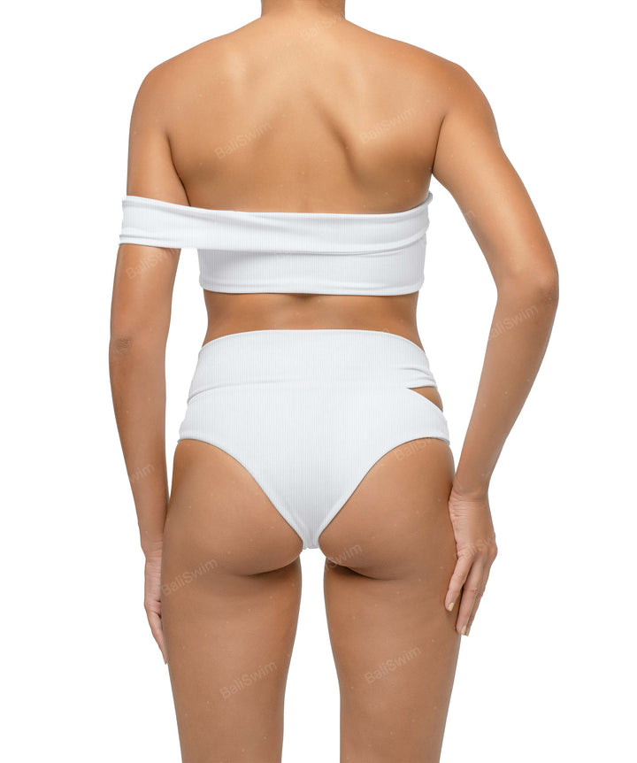 BSWS-T125 Asymetrical Off the Shoulder Bikini Top