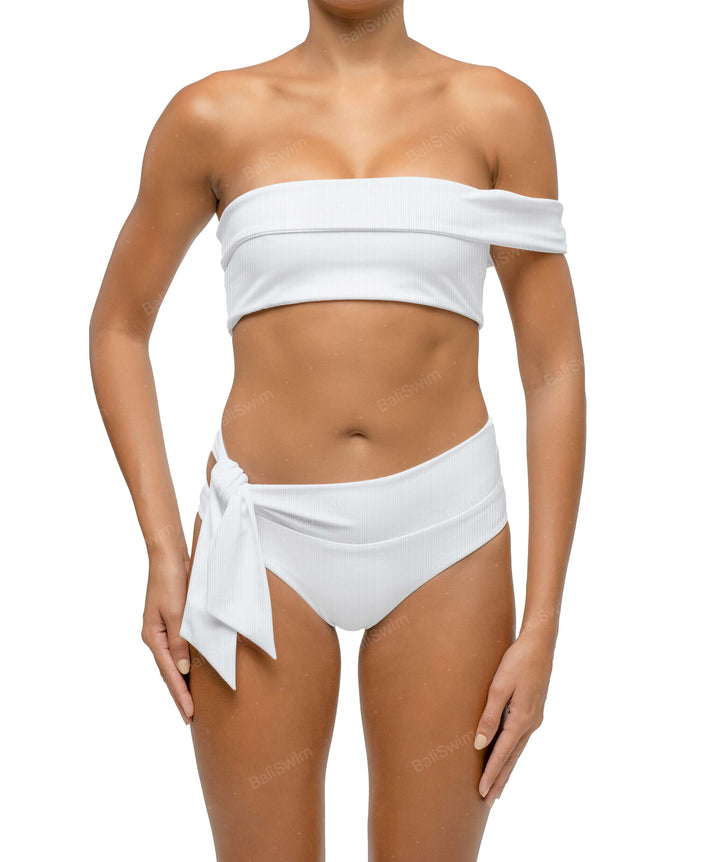 BSWS-T125 Asymetrical Off the Shoulder Bikini Top