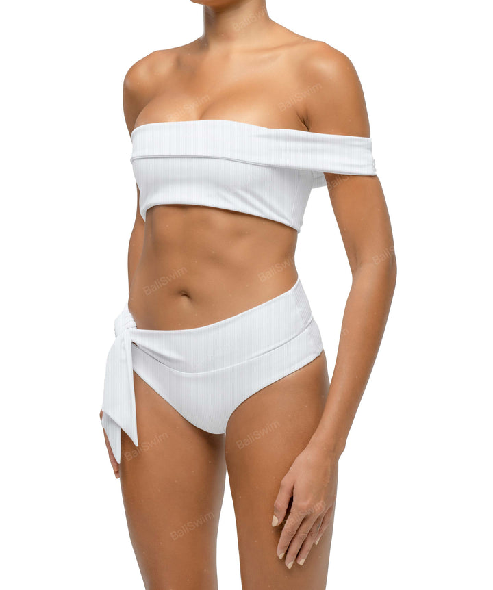 BSWS-T125 Asymetrical Off the Shoulder Bikini Top