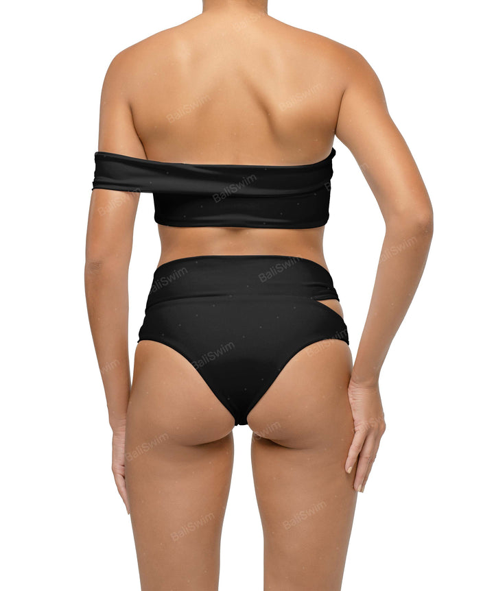 BSWS-T125 Asymetrical Off the Shoulder Bikini Top
