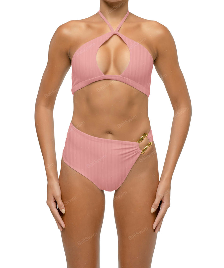 BSWS-B126 Asymetrical Wave Ring Bikini Bottom