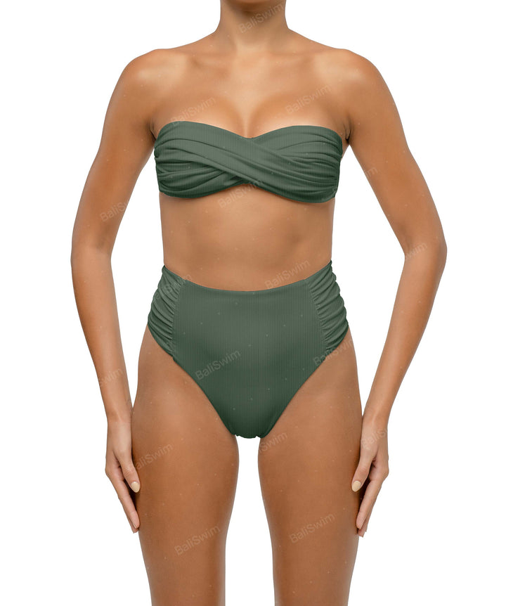 BSWS-T127 Twist Bandeau Bikini Top