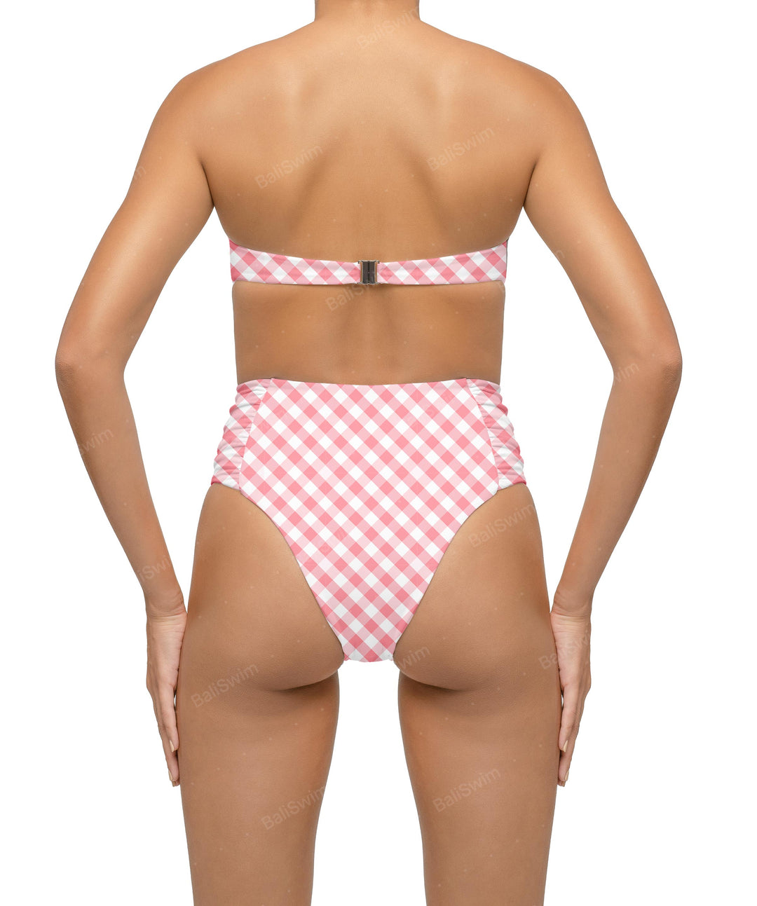 BSWS-B127 Ruched High Waist Bikini Bottom