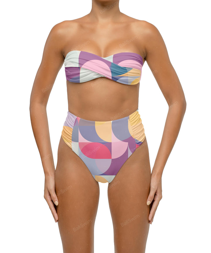 BSWS-T127 Twist Bandeau Bikini Top