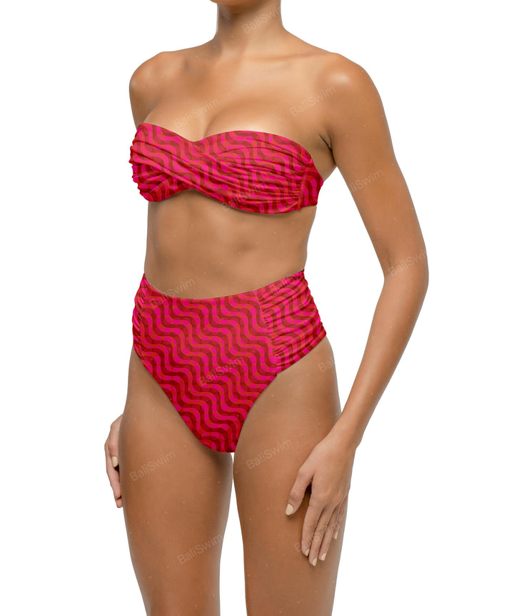 BSWS-T127 Twist Bandeau Bikini Top