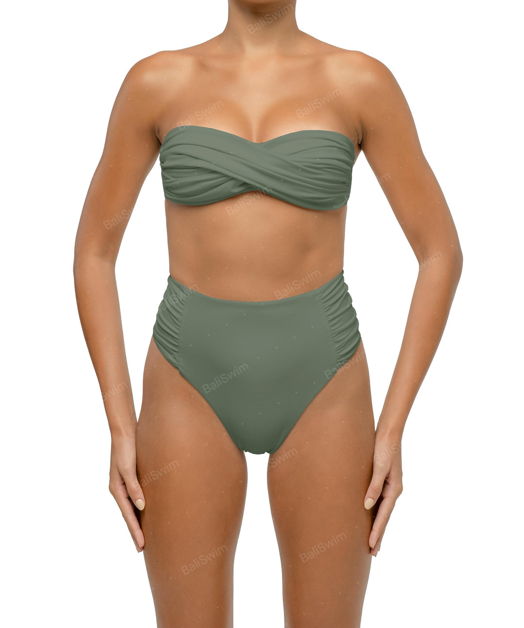 BSWS-T127 Twist Bandeau Bikini Top