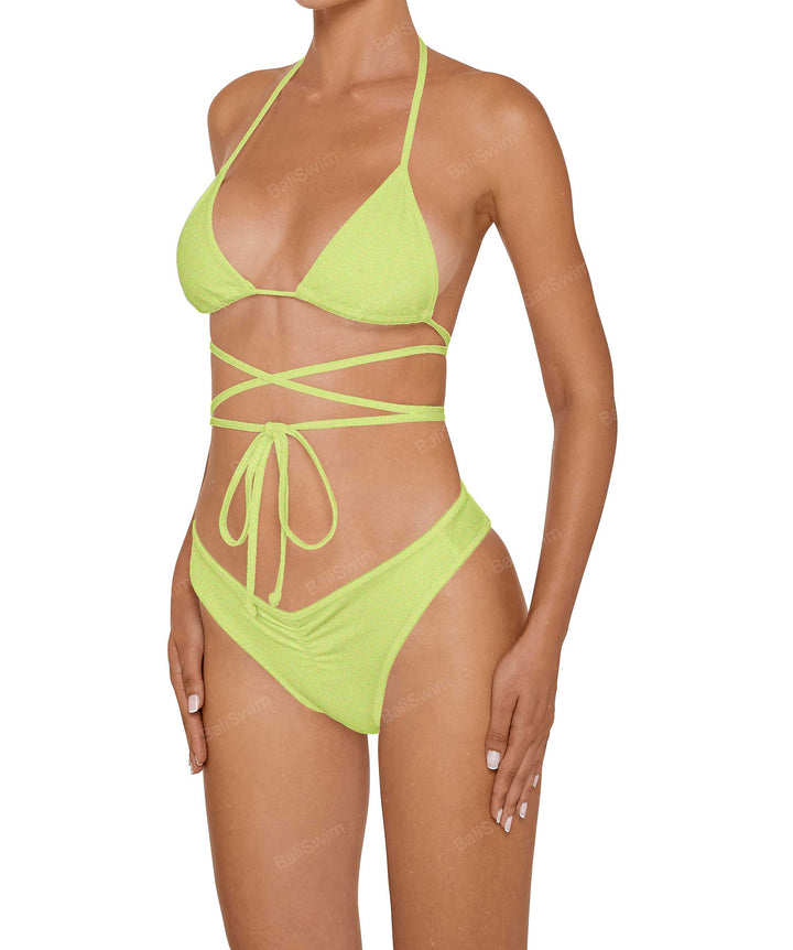 BSWS-B135 V Ruched Bottom With Binding