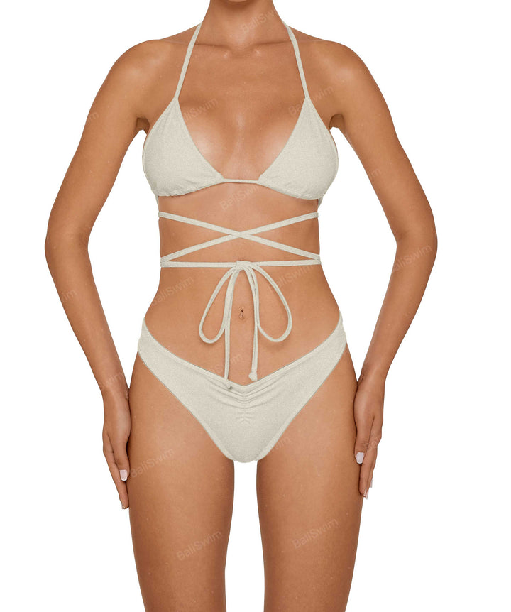 BSWS-B135 V Ruched Bottom With Binding