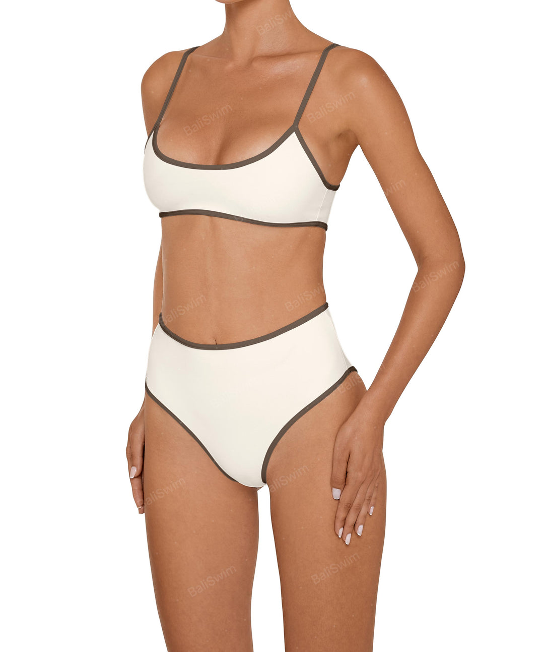 BSWS-T136 Curve Neckline Bralette Top With Binding