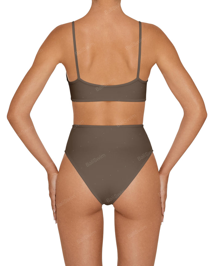 BSWS-T136 Curve Neckline Bralette Top With Binding