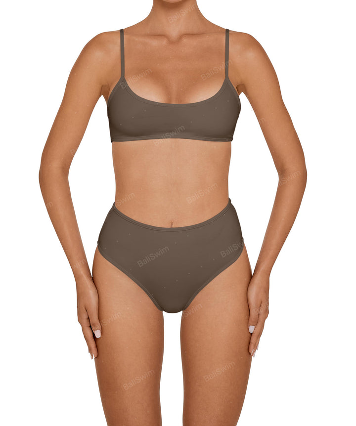 BSWS-T136 Curve Neckline Bralette Top With Binding