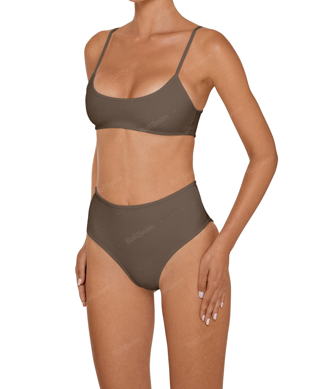 BSWS-T136 Curve Neckline Bralette Top With Binding