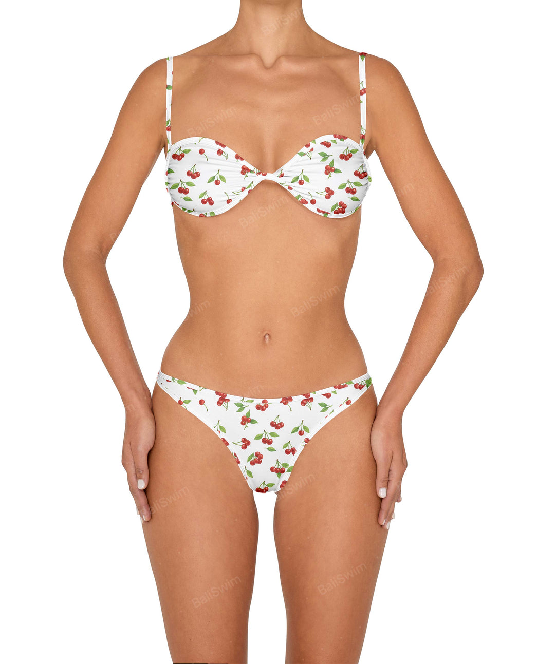 BSWS-T142 Binding Ruched Bralette Top