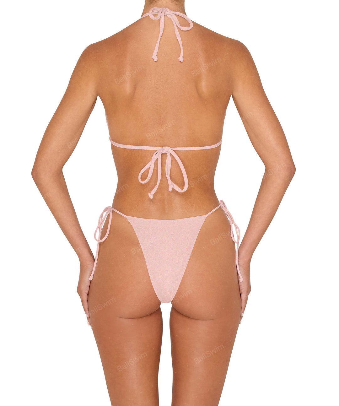 BSWS-B146 Tie Side Flower Crochet Cheeky Bottom