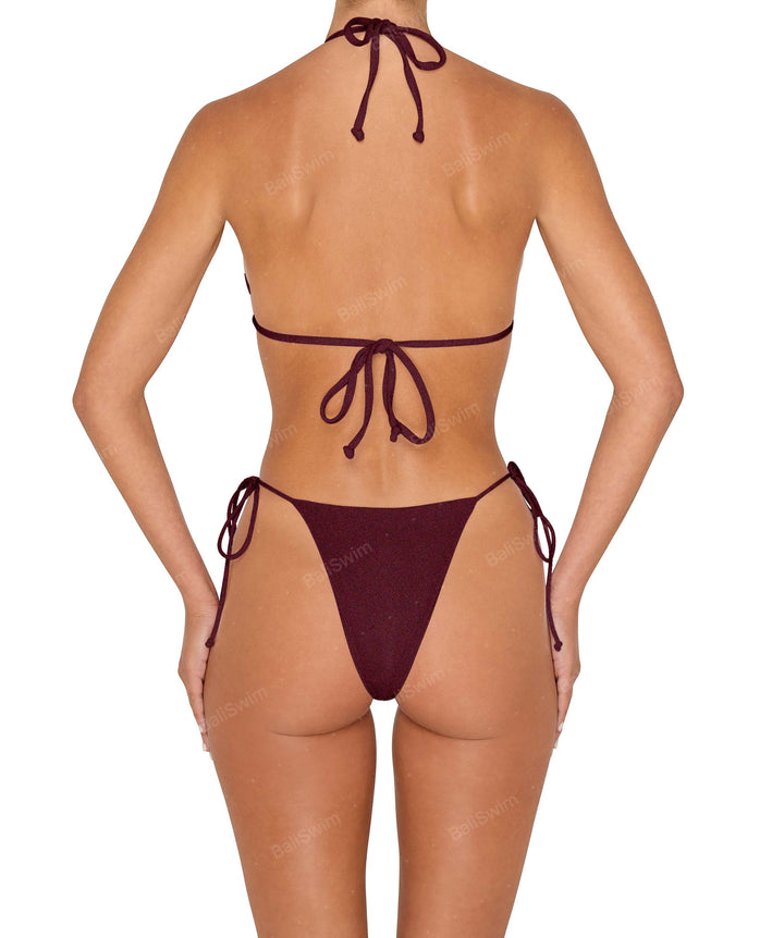 BSWS-B146 Tie Side Flower Crochet Cheeky Bottom