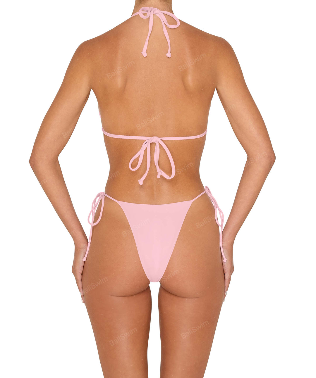 BSWS-B146 Tie Side Flower Crochet Cheeky Bottom