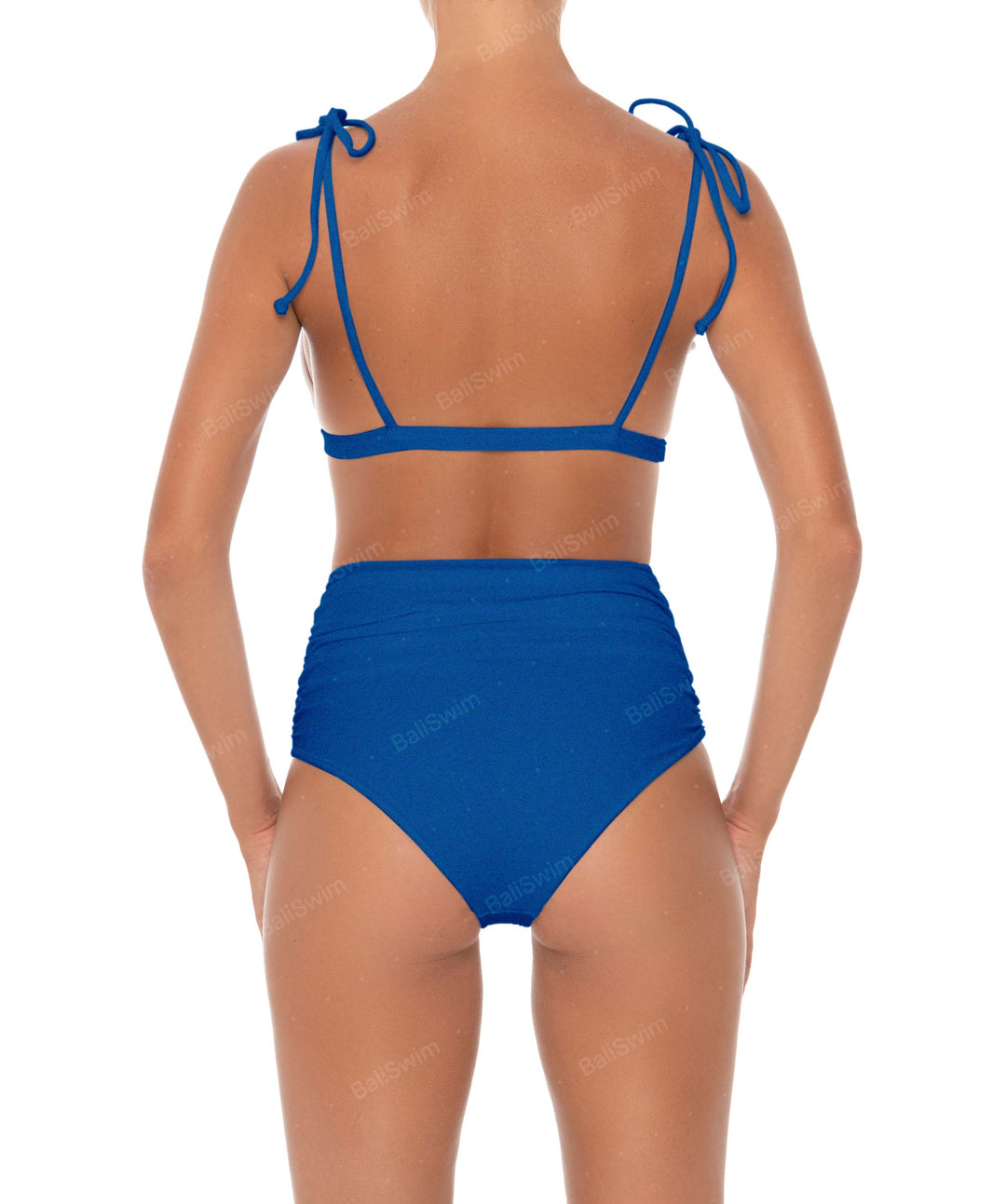 BSWS-B31 Gathered High Rise Bikini Bottom