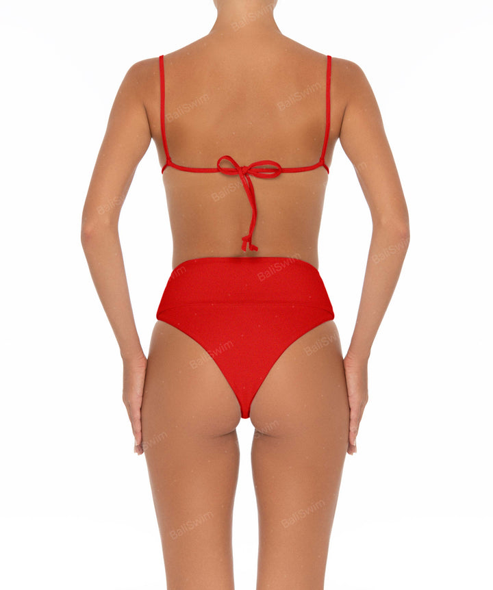 BSWS-B37 High Rise Bikini Bottom