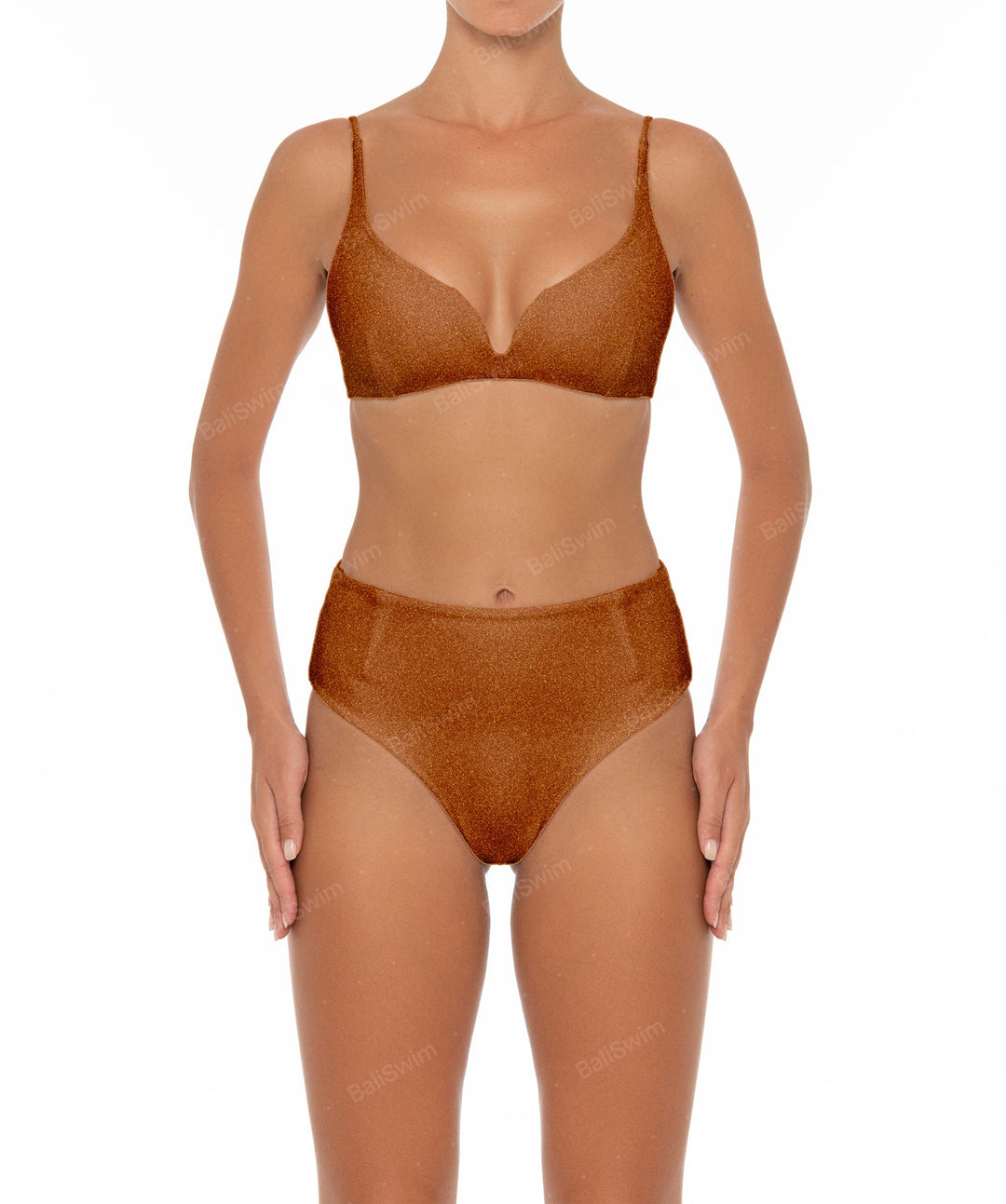 BSWS-B40 Darted High Rise Bikini Bottom