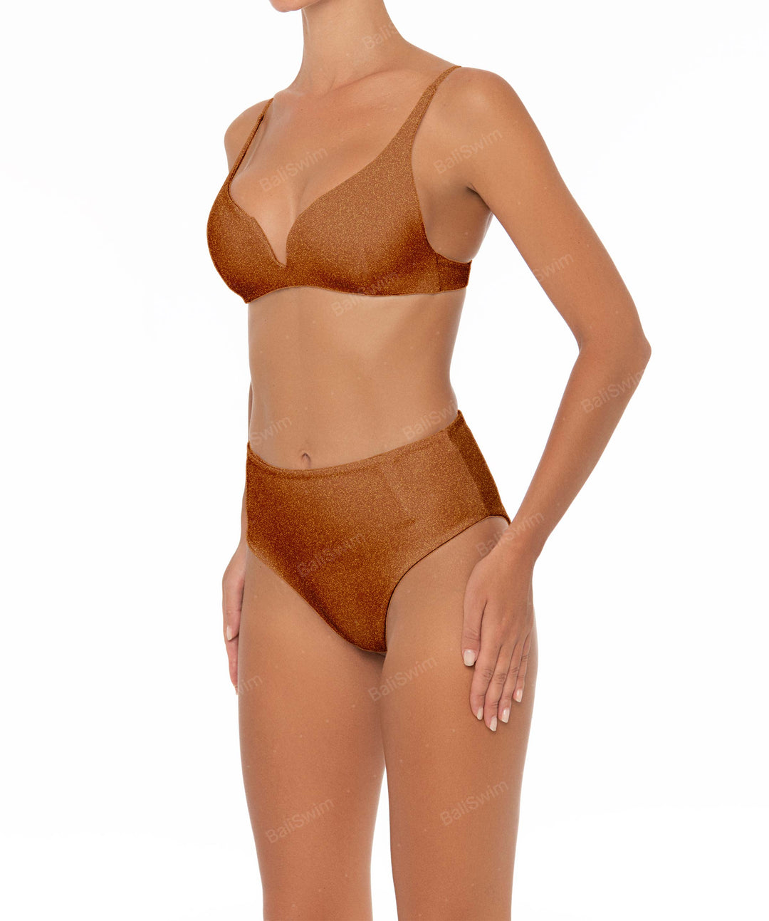 BSWS-B40 Darted High Rise Bikini Bottom