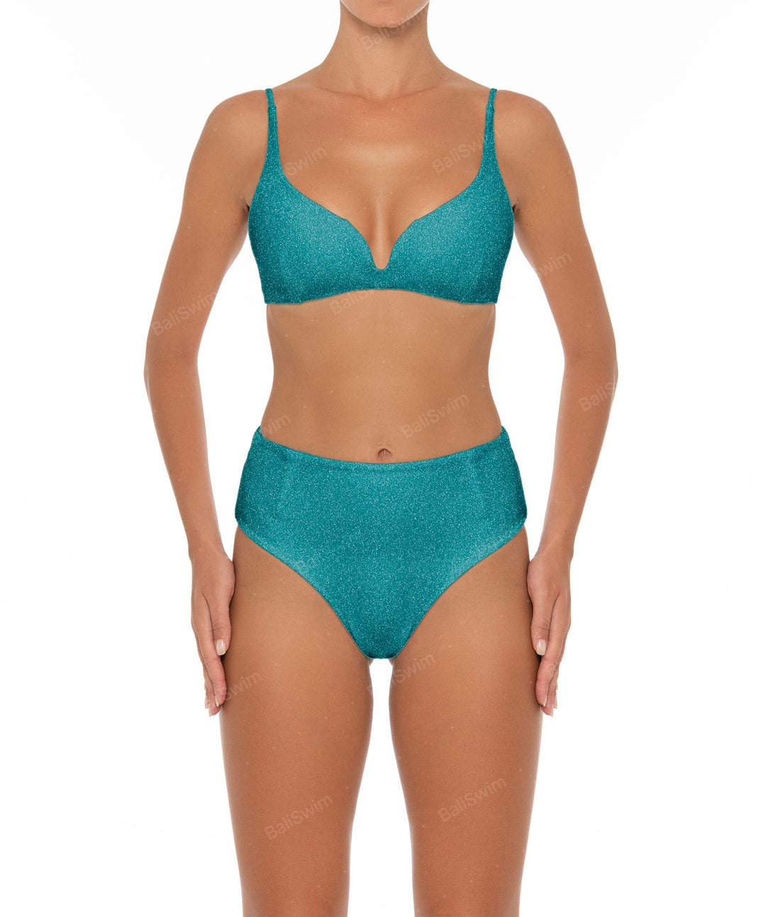 BSWS-B40 Darted High Rise Bikini Bottom