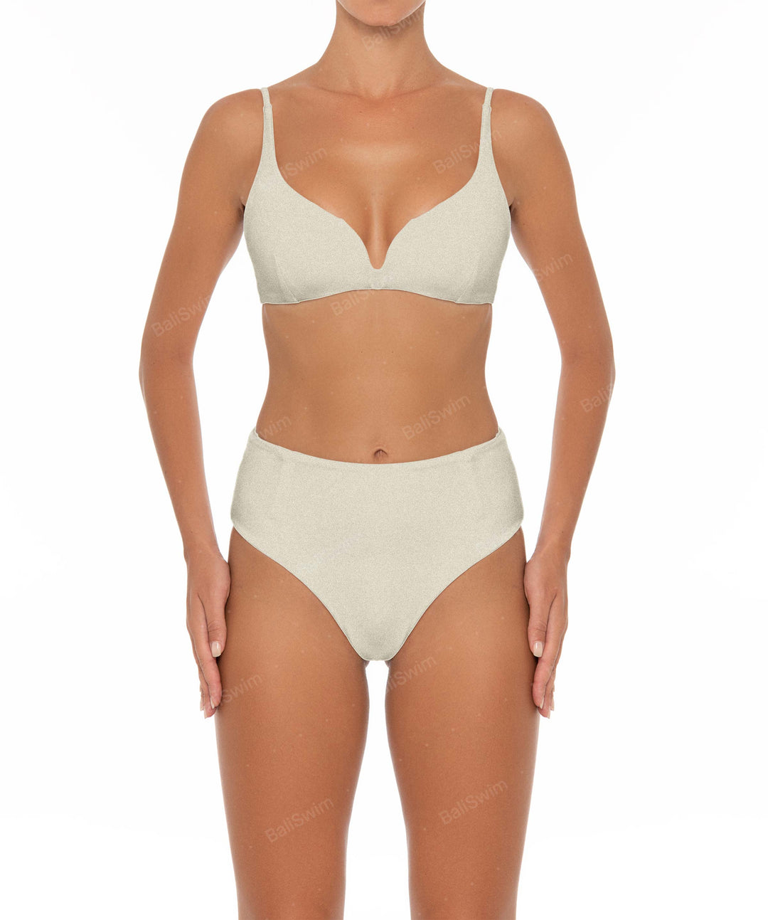 BSWS-B40 Darted High Rise Bikini Bottom