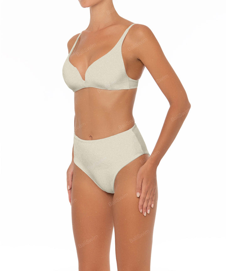 BSWS-B40 Darted High Rise Bikini Bottom