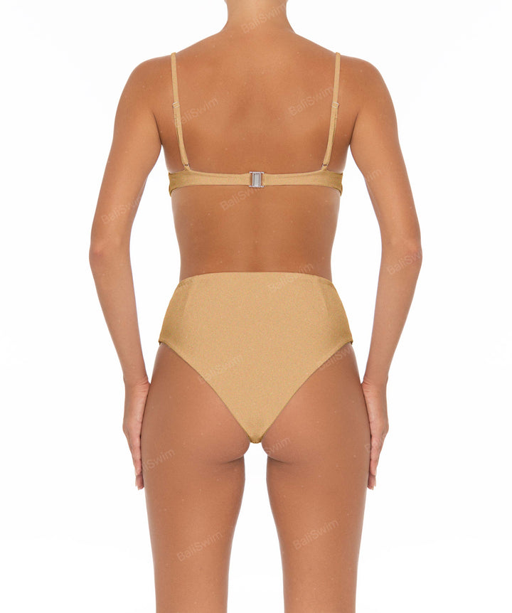 BSWS-B40 Darted High Rise Bikini Bottom