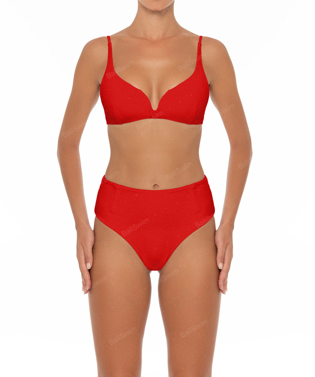 BSWS-B40 Darted High Rise Bikini Bottom