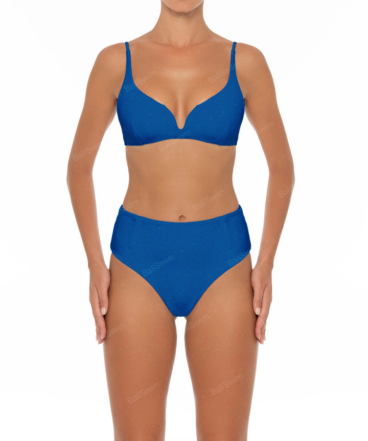 BSWS-B40 Darted High Rise Bikini Bottom