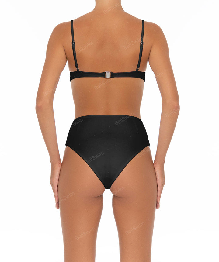 BSWS-B40 Darted High Rise Bikini Bottom