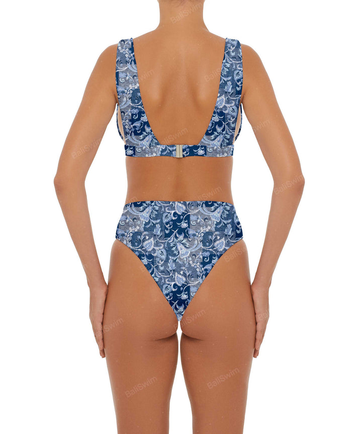 BSWS-T55 Plunge Neck Bikini Top