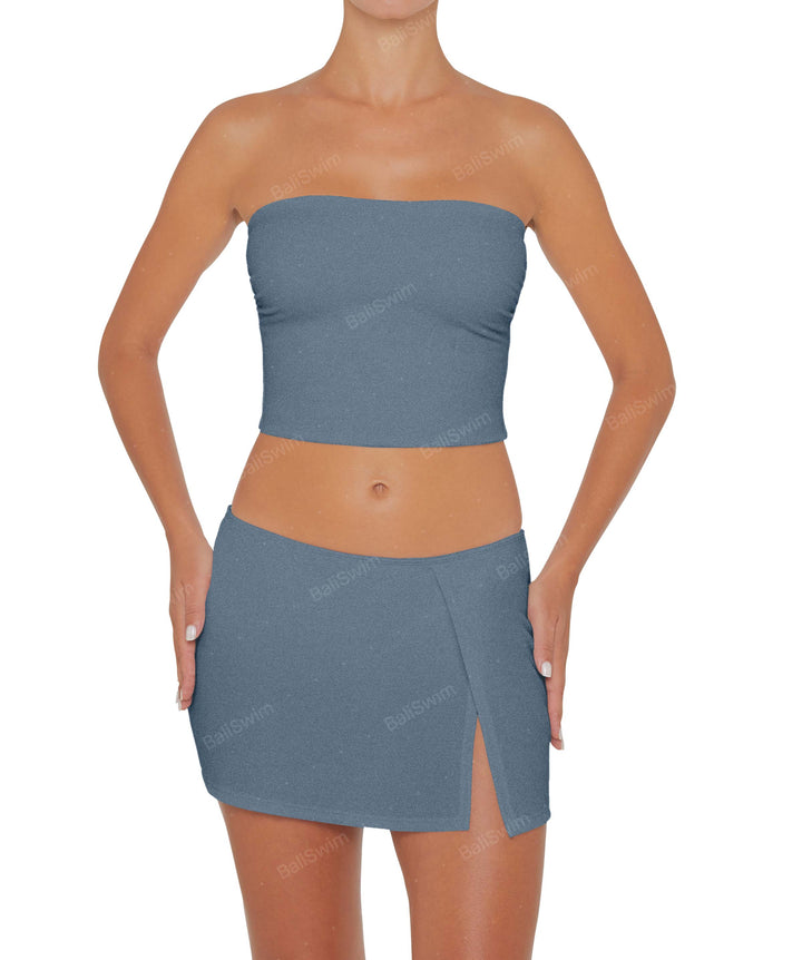 BSWS-T82 Bandeau Tankini Top